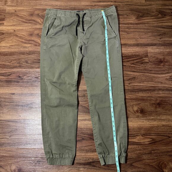 Jack & Jones JJIVEGA JJLANE Chino Jogger Anti Fit 34x32 Green MEASURES 34x27 - Picture 3 of 12
